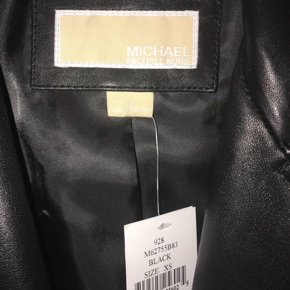 Leather Jacket Michael kors new - Picture 2 of 7